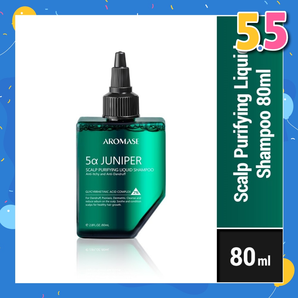 5Α Juniper Scalp Purifying Liquid Shampoo (Cleanse,Soothe And Condition Scalps) 80ml