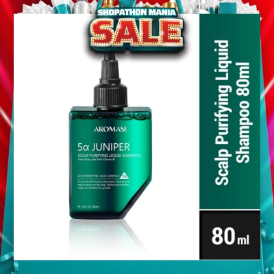 AROMASE - 5Α Juniper Scalp Purifying Liquid Shampoo 80ml