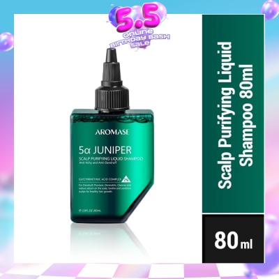 AROMASE - 5Α Juniper Scalp Purifying Liquid Shampoo 80ml