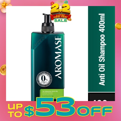 AROMASE 5Α Intensive Anti Oil Essential Shampoo (Long Lasting Freshness And Comfort) 400ml