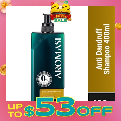 AROMASE Anti Dandruff Shampoo (An Effective Treatment For Itchy Scalp) 400ml