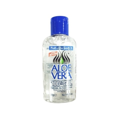 FRUIT OF THE EARTH Aloe Vera 100% Gel Contains No Alcohol (Moisturizer for Sunburn & Dry Skin) 56g