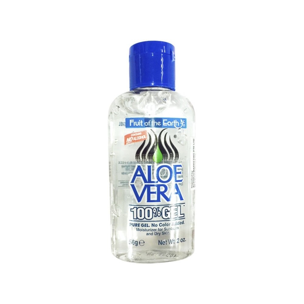 Aloe Vera 100% Gel Contains No Alcohol (Moisturizer for Sunburn & Dry Skin) 56g