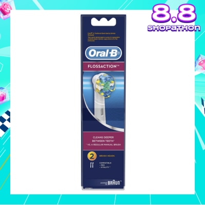 ORAL-B Power Brush Set Floss Action Refill 2 Count