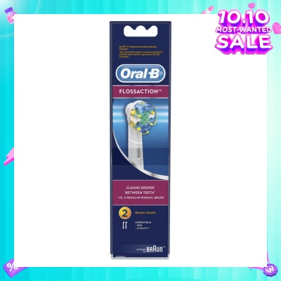 ORAL-B Power Brush Set Floss Action Refill 2 Count