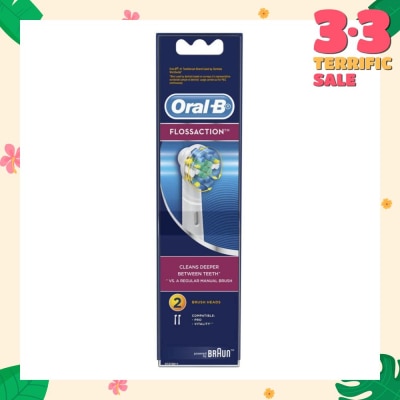 ORAL-B Power Brush Set Floss Action Refill 2 Count