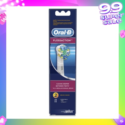 ORAL-B Power Brush Set Floss Action Refill 2 Count