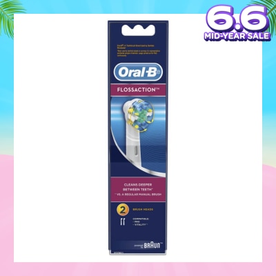 ORAL-B Power Brush Set Floss Action Refill 2 Count
