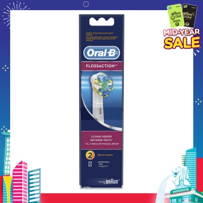 ORAL-B Power Brush Set Floss Action Refill 2 Count