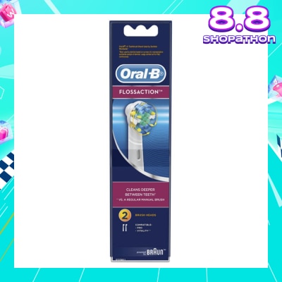 ORAL-B Power Brush Set Floss Action Refill 2 Count