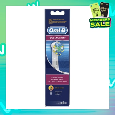 ORAL-B Power Brush Set Floss Action Refill 2 Count