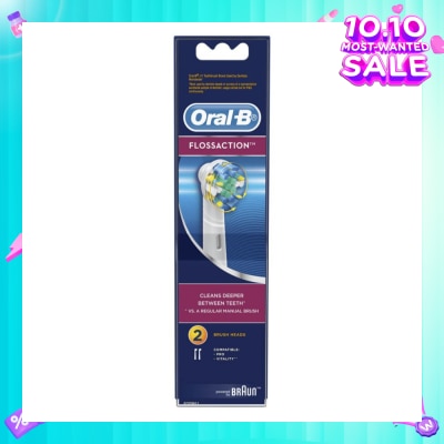 ORAL-B Power Brush Set Floss Action Refill 2 Count