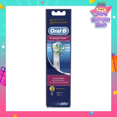 ORAL-B Power Brush Set Floss Action Refill 2 Count
