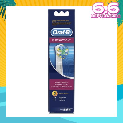 ORAL-B Power Brush Set Floss Action Refill 2 Count