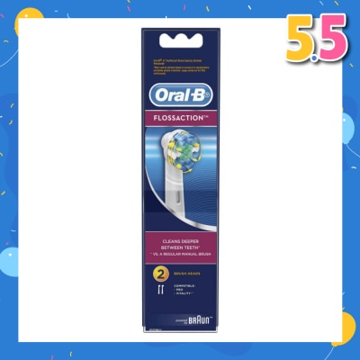 ORAL-B Power Brush Set Floss Action Refill 2 Count