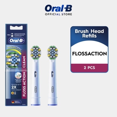 ORAL-B Floss Action Clean Electric Toothbrush Replacement Head 2s