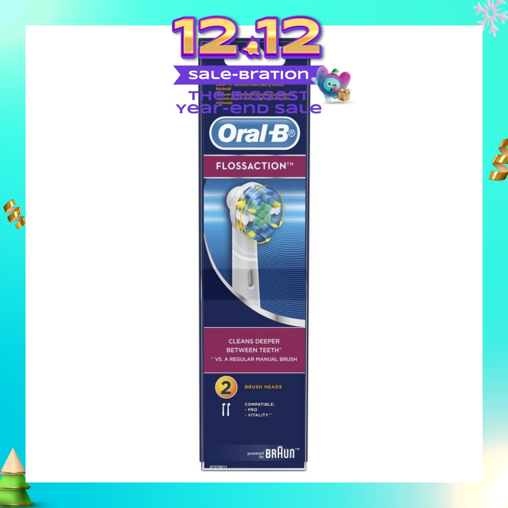 Power Brush Set Floss Action Refill 2 Count