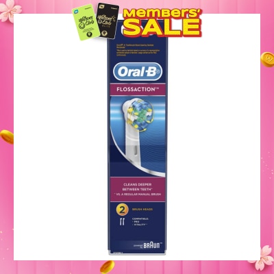 ORAL-B Power Brush Set Floss Action Refill 2 Count