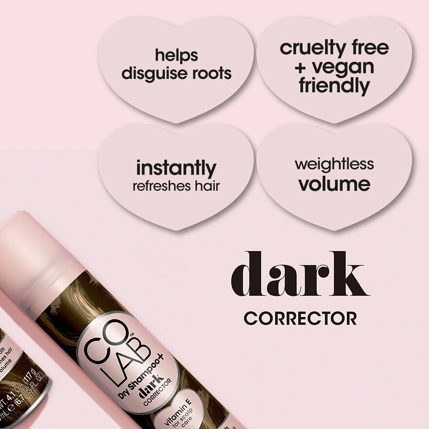 Dry Shampoo Dark Correct (Effectively Absorb Oil And Instantly Refreshes Roots With An Invisible Lightweight Finish) 200ml