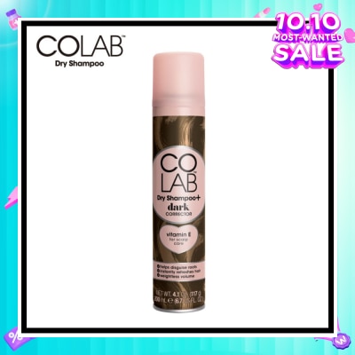 COLAB Dry Shampoo Dark Correct (Effectively Absorb Oil And Instantly Refreshes Roots With An Invisible Lightweight Finish) 200ml