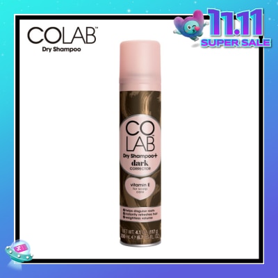 COLAB Dry Shampoo Dark Correct (Effectively Absorb Oil And Instantly Refreshes Roots With An Invisible Lightweight Finish) 200ml
