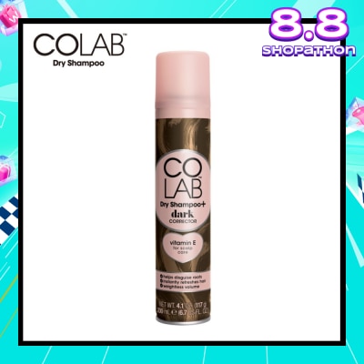 COLAB Dry Shampoo Dark Correct (Effectively Absorb Oil And Instantly Refreshes Roots With An Invisible Lightweight Finish) 200ml