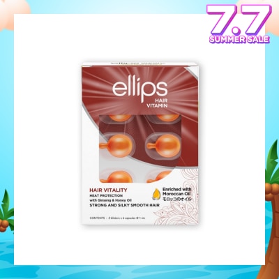 ELLIPS Hair Vitamins Vitality (Nourishes, Nurtures And Protects Brittle And Rough Hair) 12s