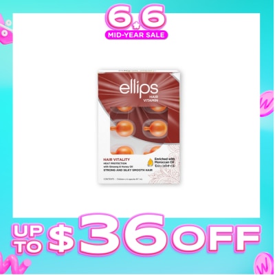 ELLIPS - Hair Vitamins Vitality (Nourishes, Nurtures And Protects Brittle And Rough Hair) 12s