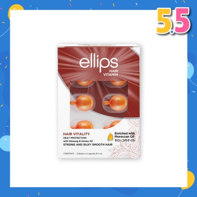 ELLIPS Hair Vitamins Vitality (Nourishes, Nurtures And Protects Brittle And Rough Hair) 12s