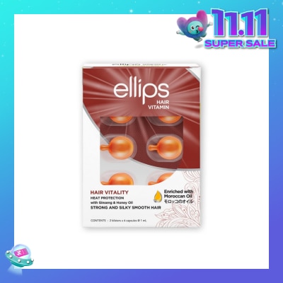 ELLIPS Hair Vitamins Vitality (Nourishes, Nurtures And Protects Brittle And Rough Hair) 12s