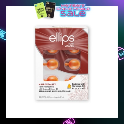 ELLIPS Hair Vitamins Vitality (Nourishes, Nurtures And Protects Brittle And Rough Hair) 12s
