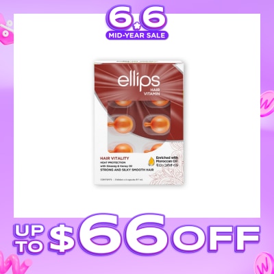 ELLIPS - Hair Vitamins Vitality (Nourishes, Nurtures And Protects Brittle And Rough Hair) 12s
