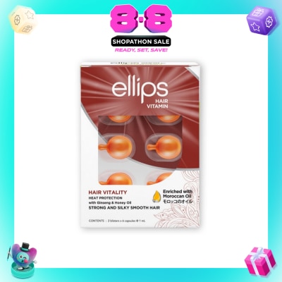 ELLIPS - Hair Vitamins Vitality (Nourishes, Nurtures And Protects Brittle And Rough Hair) 12s