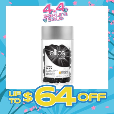 ELLIPS - Hair Vitamins Shiny Black (Protect Against Sun Damage And Nourish Shiny Glossy Black Hair) 50s