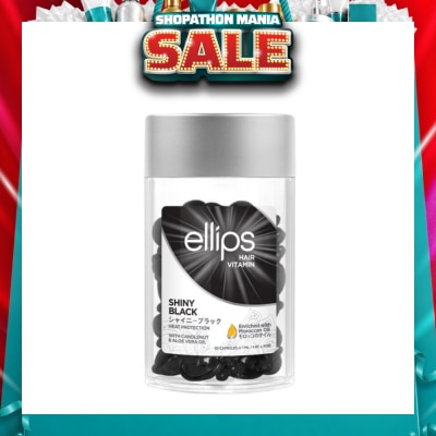 ELLIPS - Hair Vitamins Shiny Black (Protect Against Sun Damage And Nourish Shiny Glossy Black Hair) 50s