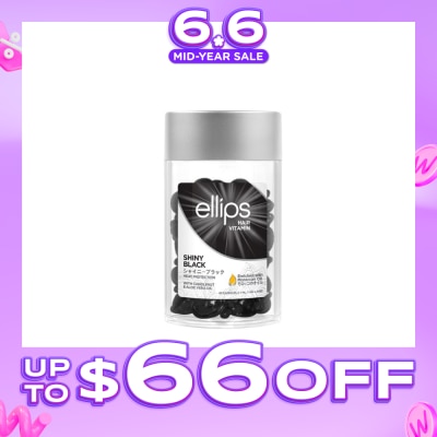 ELLIPS - Hair Vitamins Shiny Black (Protect Against Sun Damage And Nourish Shiny Glossy Black Hair) 50s