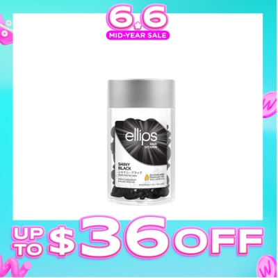 ELLIPS - Hair Vitamins Shiny Black (Protect Against Sun Damage And Nourish Shiny Glossy Black Hair) 50s