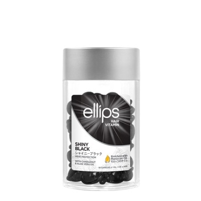 ELLIPS Hair Vitamins Shiny Black (Protect Against Sun Damage And Nourish Shiny Glossy Black Hair) 50s