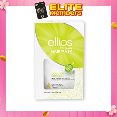 ELLIPS Hair Mask Volume Miracle (Hair Feels Thicker, Smoother And More Glowing) 4s