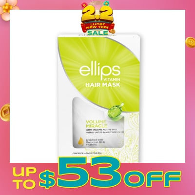 ELLIPS Hair Mask Volume Miracle (Hair Feels Thicker, Smoother And More Glowing) 4s