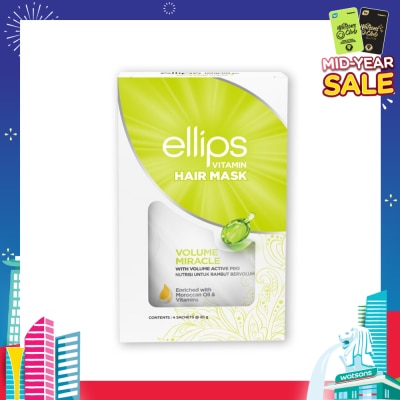 ELLIPS Hair Mask Volume Miracle (Hair Feels Thicker, Smoother And More Glowing) 4s