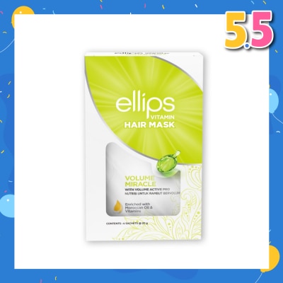 ELLIPS Hair Mask Volume Miracle (Hair Feels Thicker, Smoother And More Glowing) 4s