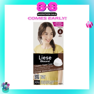 LIESE - Blauné Creamy Foam Color #6 Dark Brown 108ml