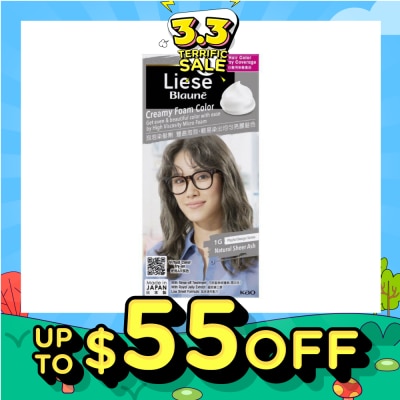 LIESE Blaune Creamy Foam Color Natural Sheer Ash 108ml (Expiry: May`2026)