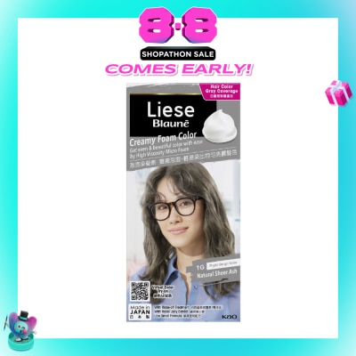 LIESE - Blauné Creamy Foam Color #1G Natural Sheer Ash 108ml&nbsp;(Expiry: Feb`2027)