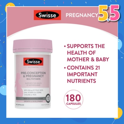 SWISSE Ultinatal Pre-Conception & Pregnancy 180 tabs