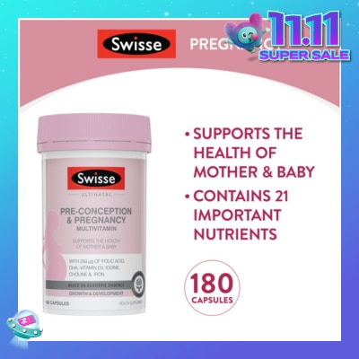 SWISSE Ultinatal Pre-Conception & Pregnancy 180 tabs