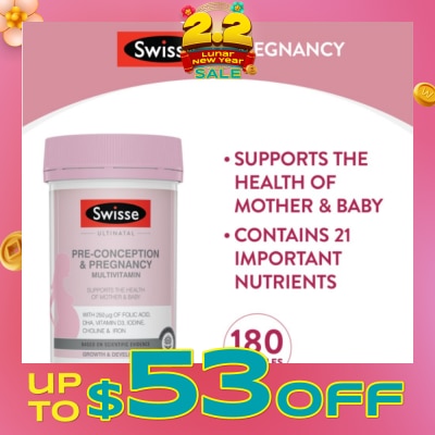 SWISSE Ultinatal Pre-Conception & Pregnancy 180 tabs