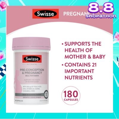 SWISSE Ultinatal Pre-Conception & Pregnancy 180 tabs
