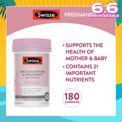 SWISSE Ultinatal Pre-Conception & Pregnancy 180 tabs